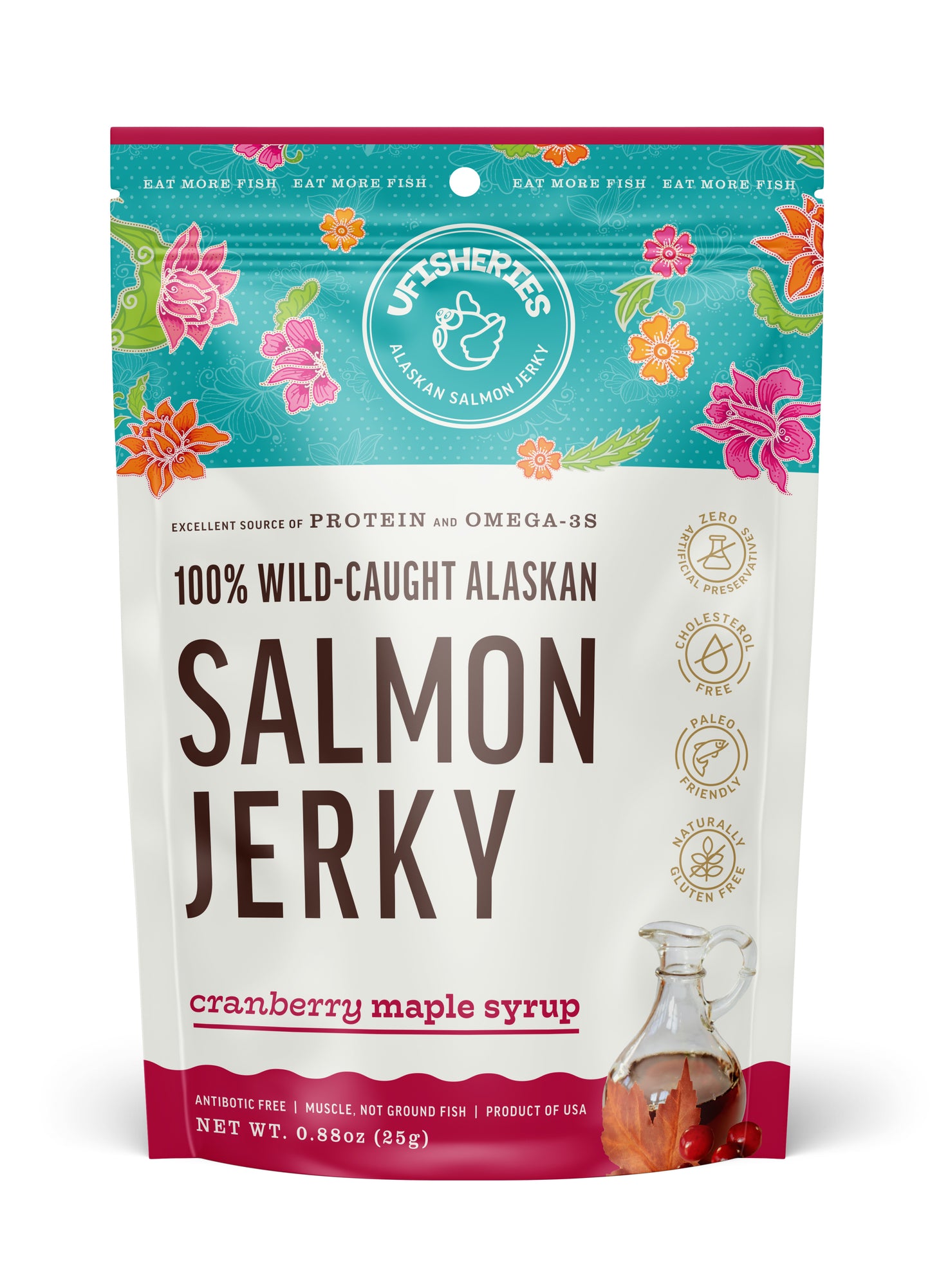 Cranberry Maple Syrup Salmon Jerky