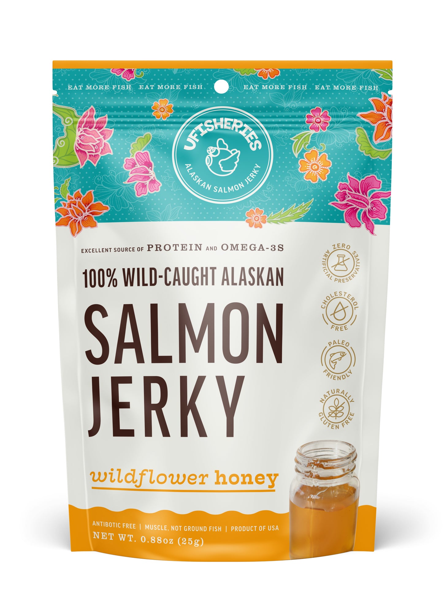 Wildflower Honey Salmon Jerky